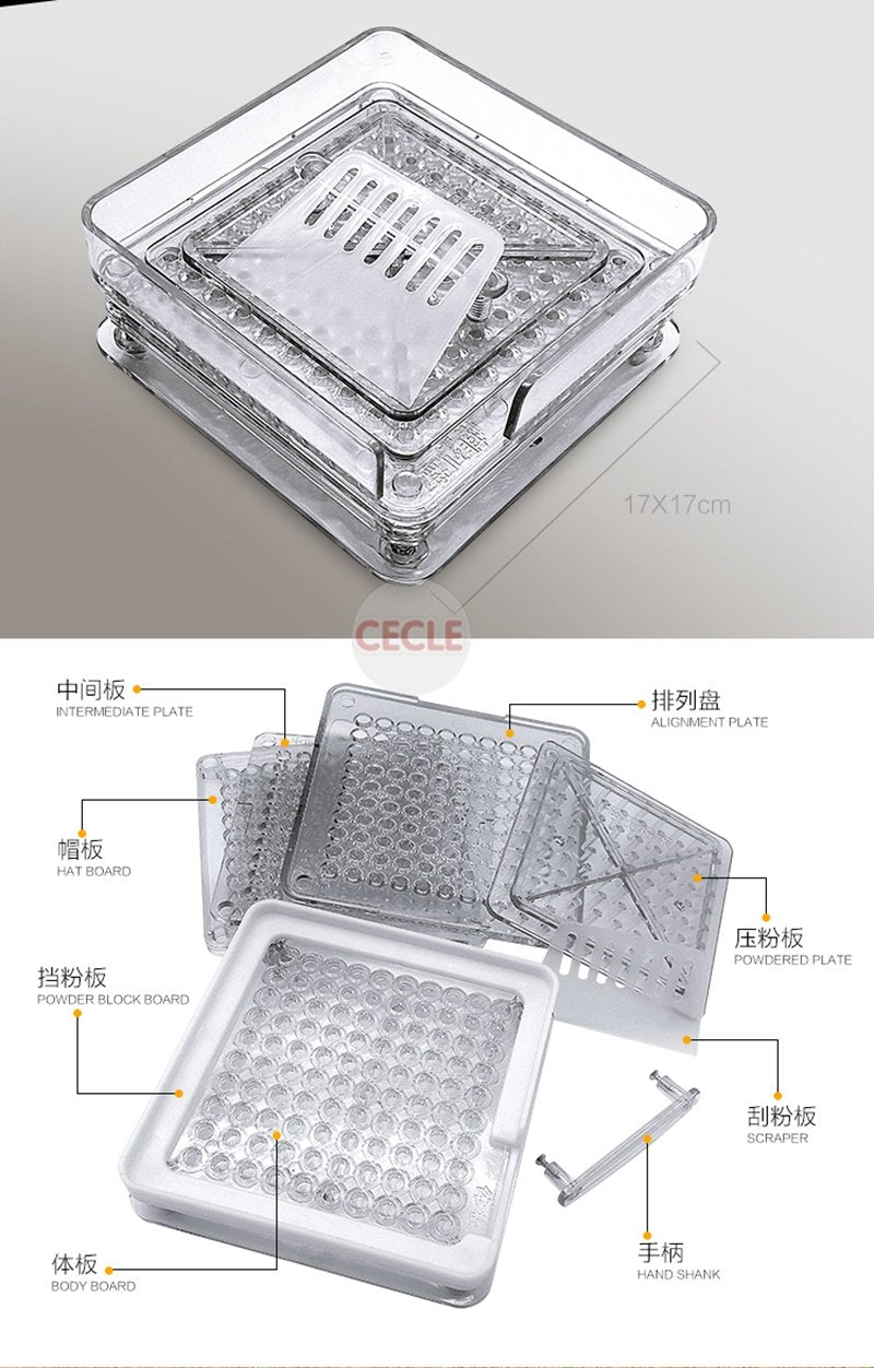 100 Holes Capsule Filler Size 0# capsule filling manual machine